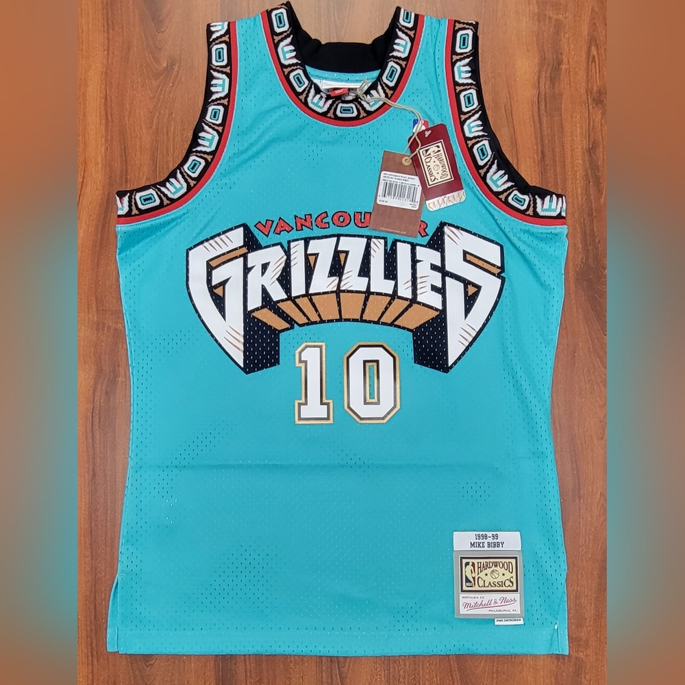 New Mitchell & Ness Vancouver Grizzlies Mike Bibby Jersey Men’s Size Medium